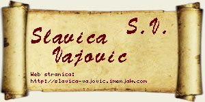 Slavica Vajović vizit kartica